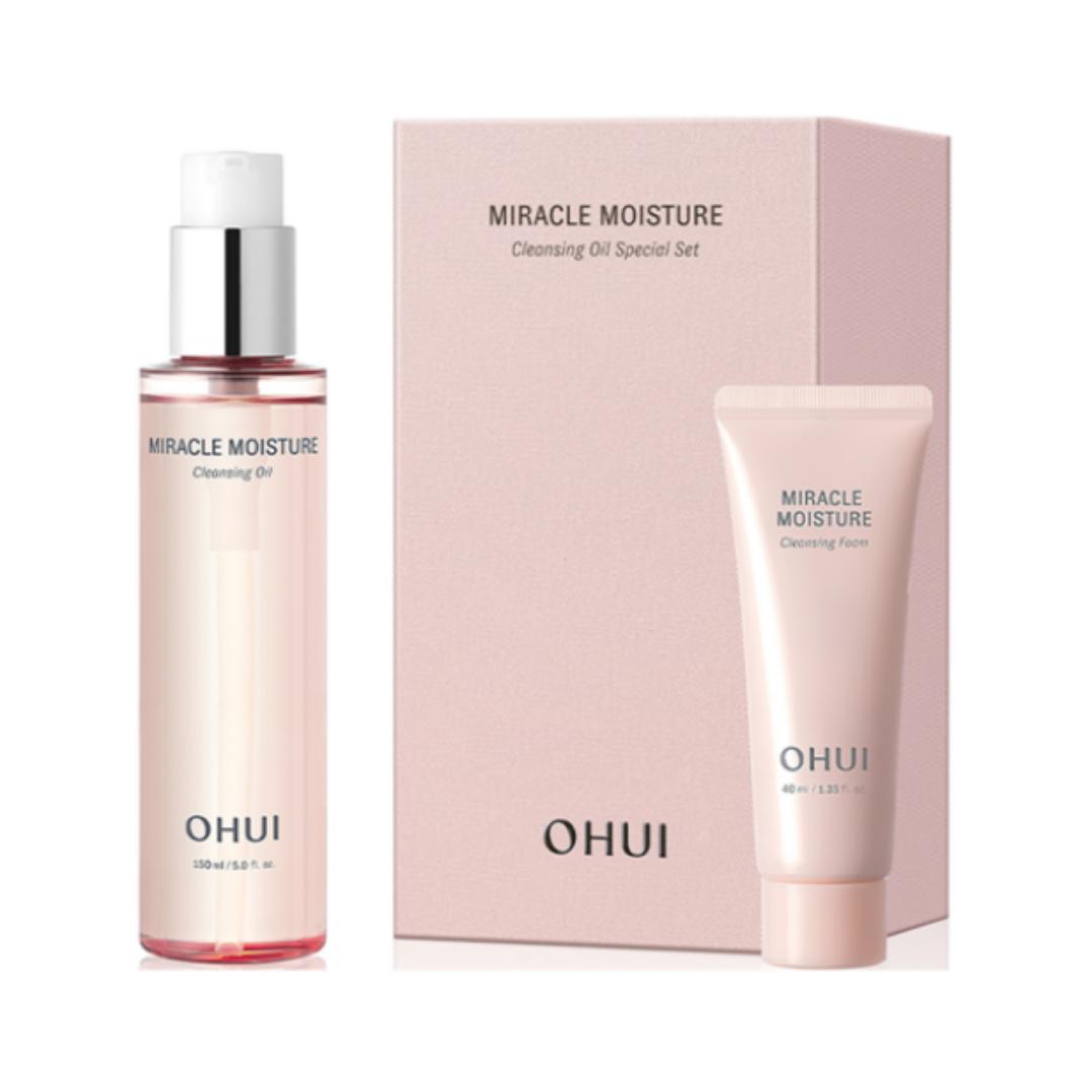 O HUI Miracle Moisture Очищающее масло — 150 мл + Очищающая пенка — 40 мл — 1 набор
O HUI Miracle Moisture Очищающее масло — 150 мл + Очищающая пенка — 40 мл — 1 набор