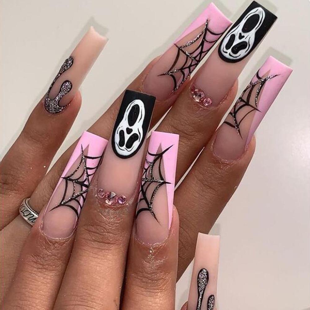 Grim Reaper Skeleton Spiderweb Halloween Nail Art Patches - Reusable False Nail Pieces
Grim Reaper Skeleton Spiderweb Halloween Nail Art Patches - Reusable False Nail Pieces