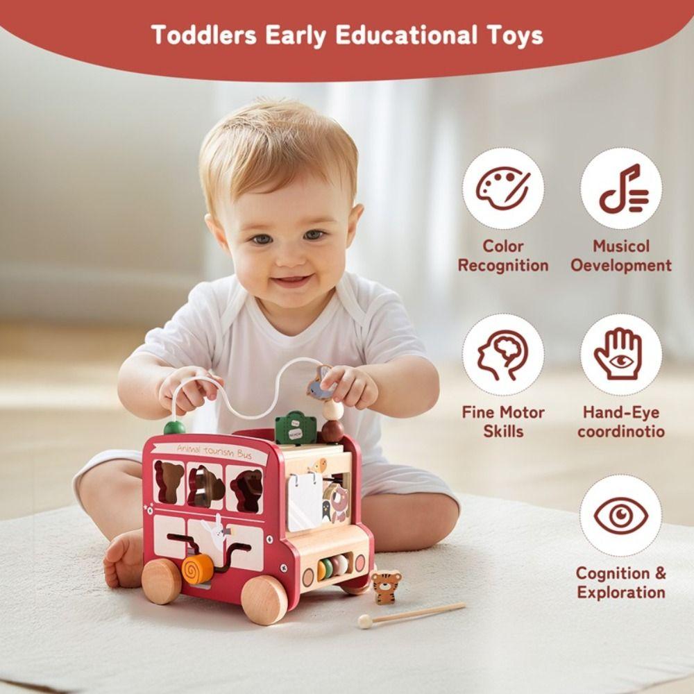Shape Sorter Activity Bus Baby Toy Early Education Musical Instrument Toys Kindergarten Kids бежевый
Shape Sorter Activity Bus Baby Toy Early Education Musical Instrument Toys Kindergarten Kids бежевый