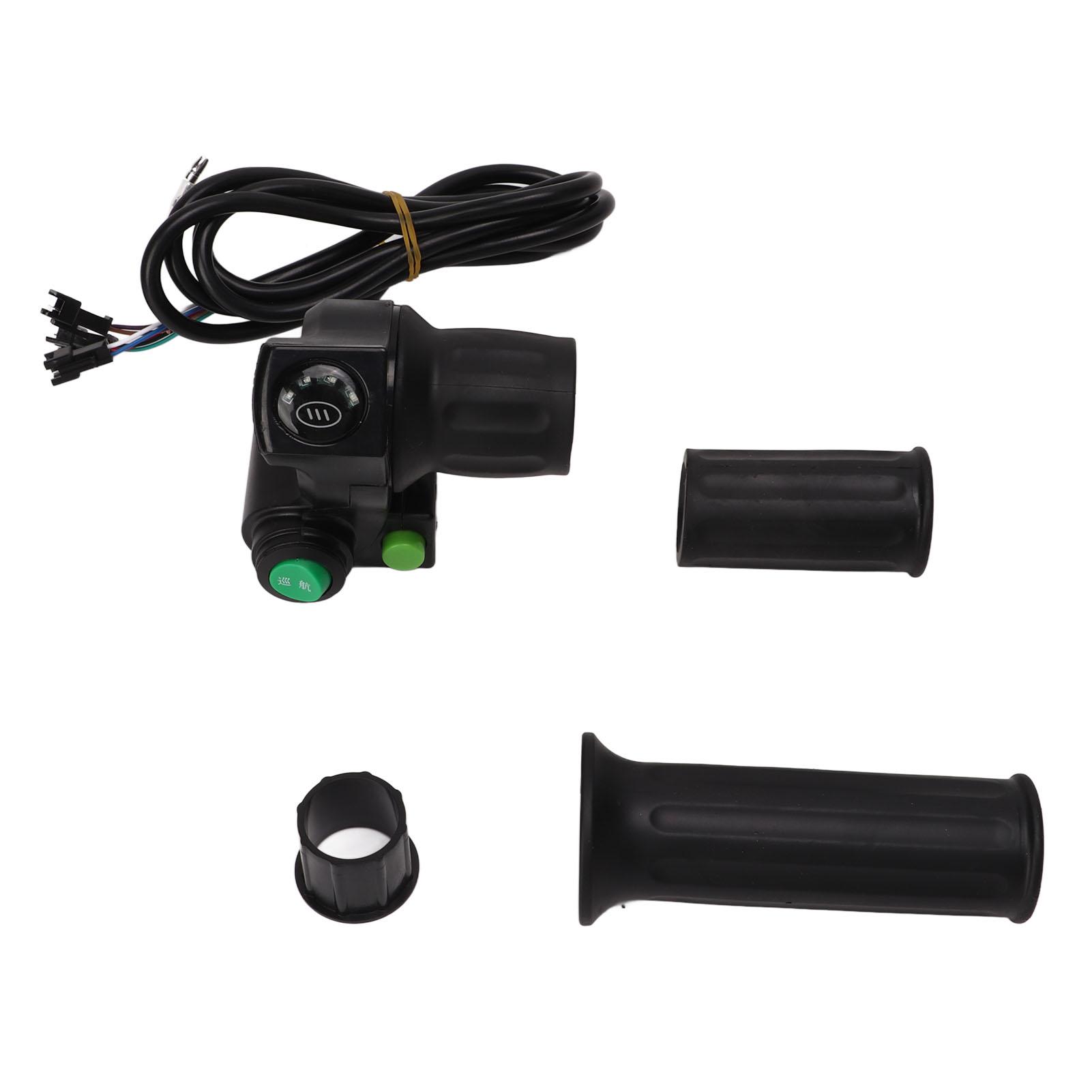 48V Electric Bike Throttle Grip SM Connector Handlebar Handle Grip Twist Throttle with Four Light Cruising Function
48V Electric Bike Throttle Grip SM Connector Handlebar Handle Grip Twist Throttle with Four Light Cruising Function