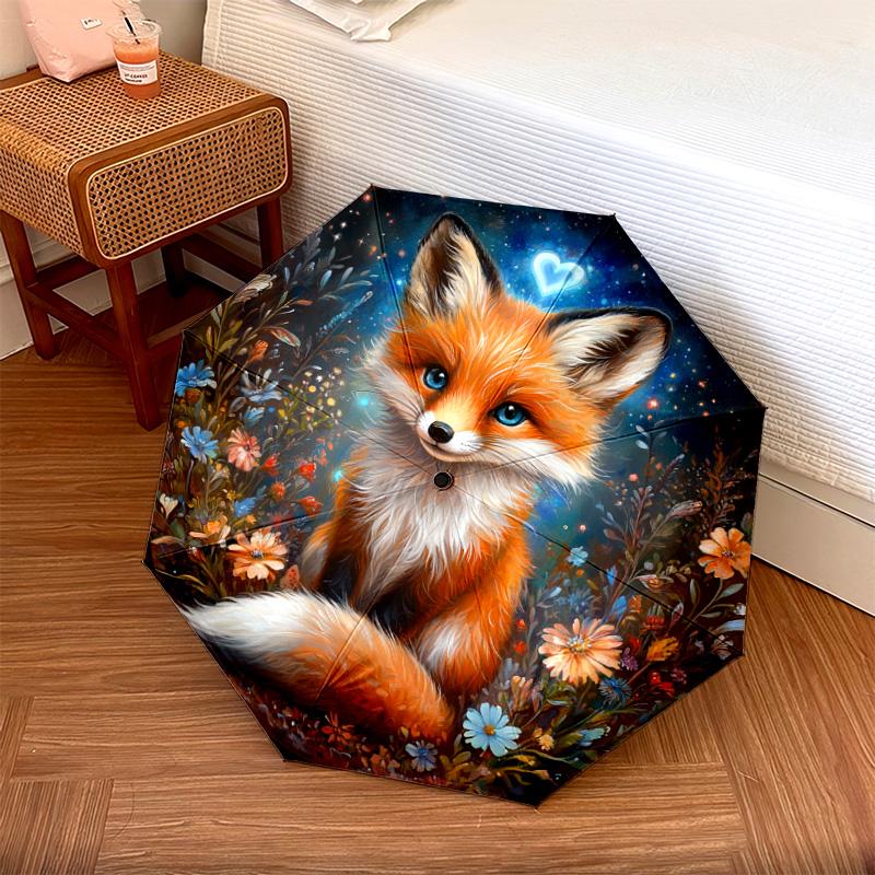 1 PC Automatic Folding Umbrella - Magical Fox Pattern, Portable & Foldable Design with 8 Ribs, Christmas Birthday Gifts
1 PC Automatic Folding Umbrella - Magical Fox Pattern, Portable & Foldable Design with 8 Ribs, Christmas Birthday Gifts