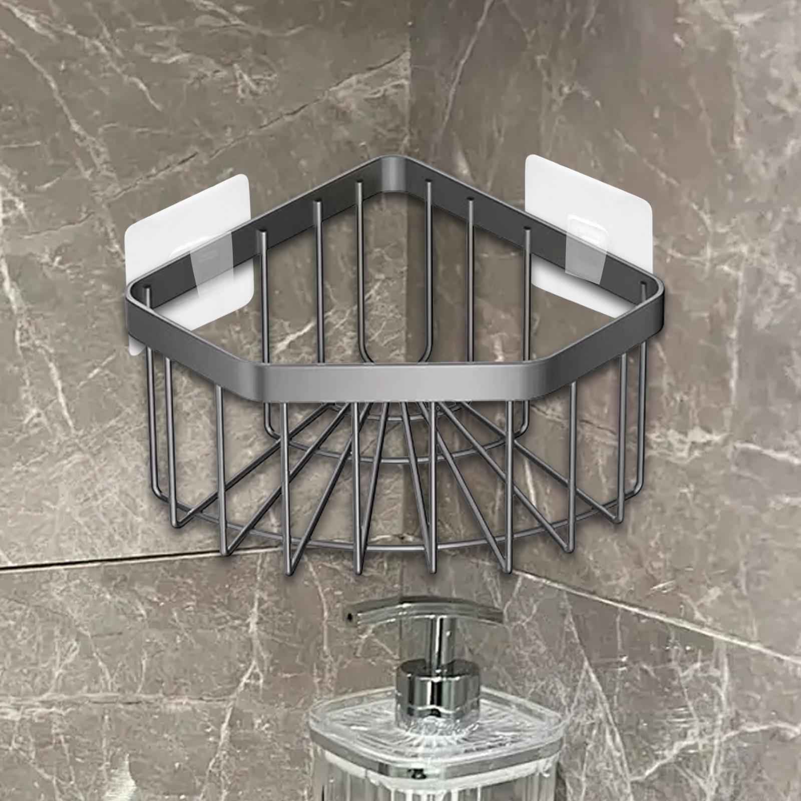 Sink Corner Sponge Holder with Stickers Portable Multifunction Removable Kitchen Storage Gadget Easy to Clean Hanging Basket сірий
Sink Corner Sponge Holder with Stickers Portable Multifunction Removable Kitchen Storage Gadget Easy to Clean Hanging Basket сірий