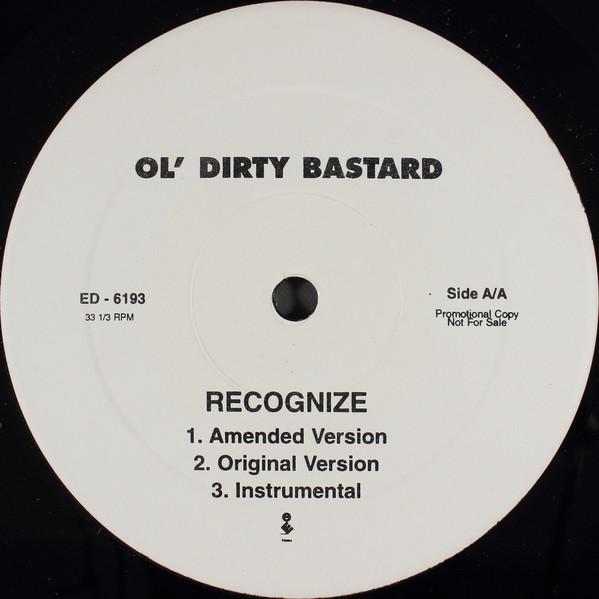 12inch Record OL DIRTY BASTARD - Recognize ED6193PROMO Elektra 1999 US Rap & Hip-Hop/R&B Used
12inch Record OL DIRTY BASTARD - Recognize ED6193PROMO Elektra 1999 US Rap & Hip-Hop/R&B Used