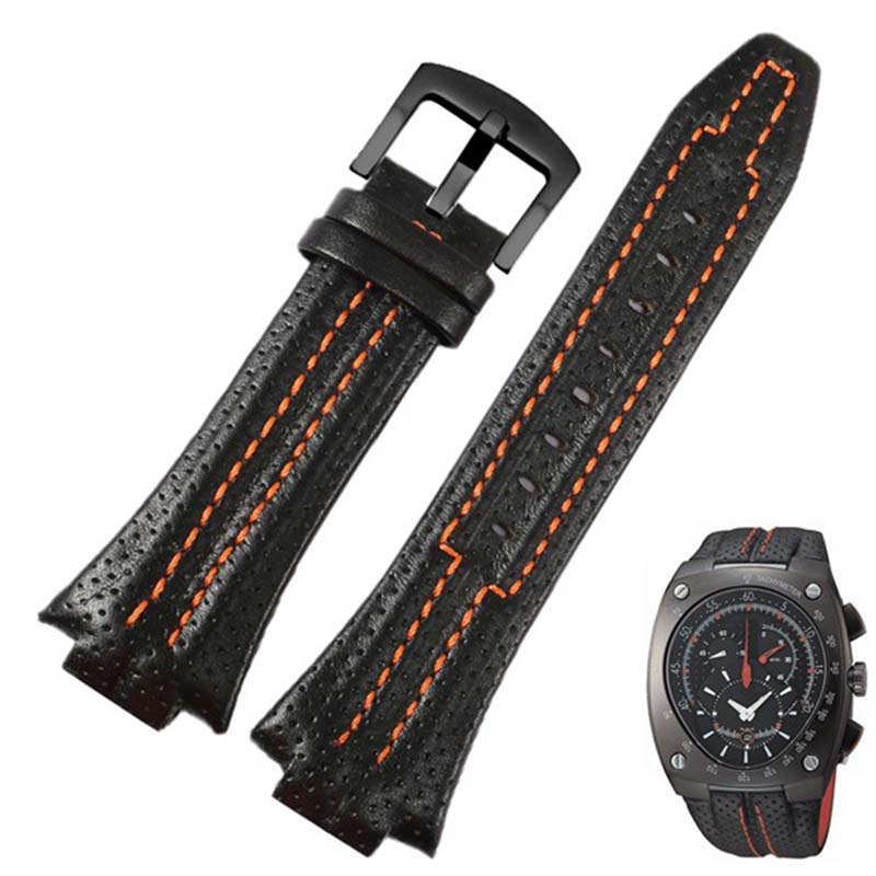 Genuine Leather for Seiko Sportura Series SNL017 7L22 SNA595P2 Watchband 27*15mm Black Orange Stitching Strap Convex Bracelet 27-15mm
Genuine Leather for Seiko Sportura Series SNL017 7L22 SNA595P2 Watchband 27*15mm Black Orange Stitching Strap Convex Bracelet 27-15mm