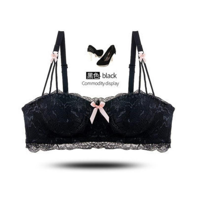 Lace Half-Cup Strapless Push-Up Bra With Bow Detail S чорний
Lace Half-Cup Strapless Push-Up Bra With Bow Detail S чорний