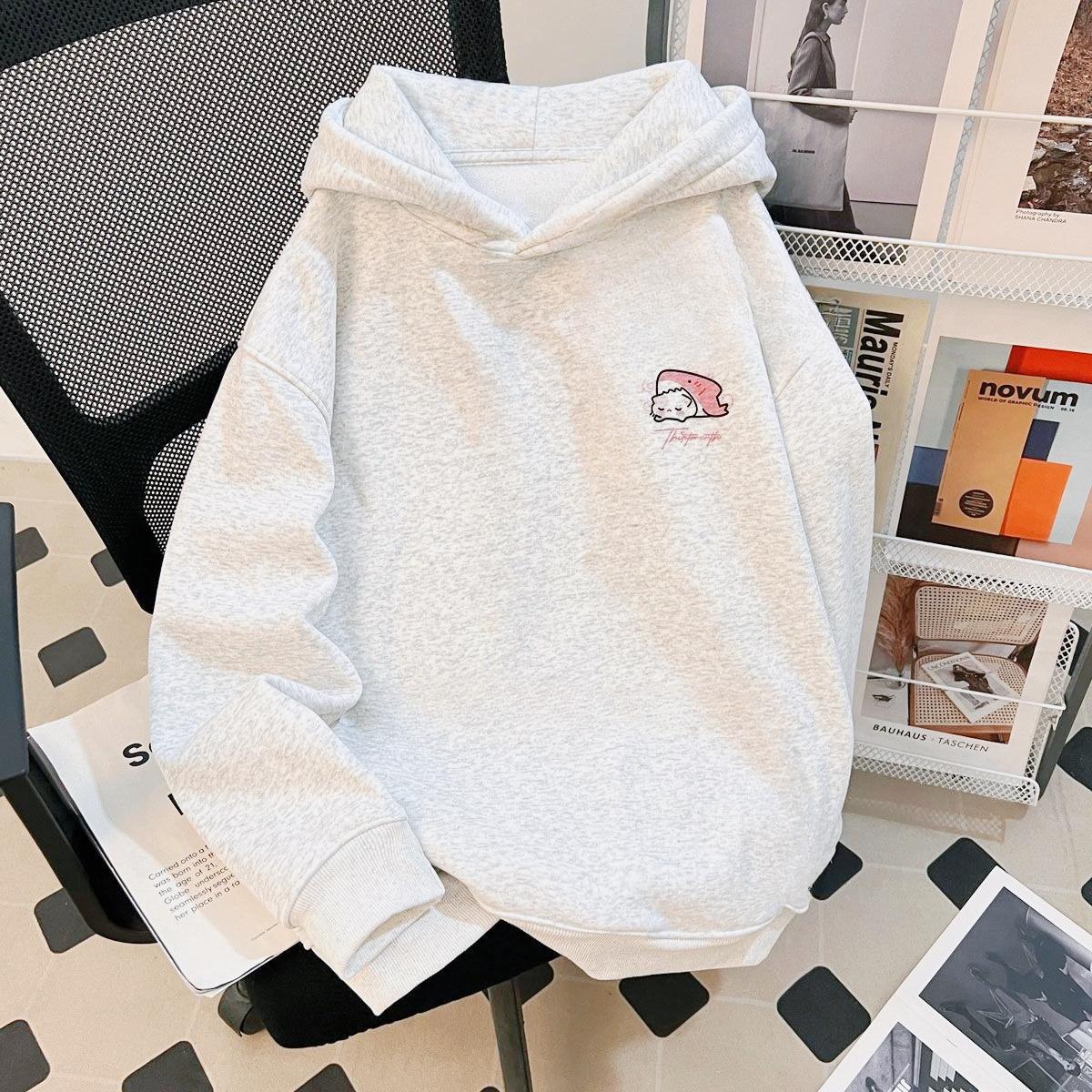 Creative Cartoon Cute Cat Shark Hooded Sweatshirt for Autumn and Winter, Loose and Casual Suitable for Both Boys and Girls 100
Creative Cartoon Cute Cat Shark Hooded Sweatshirt for Autumn and Winter, Loose and Casual Suitable for Both Boys and Girls 100