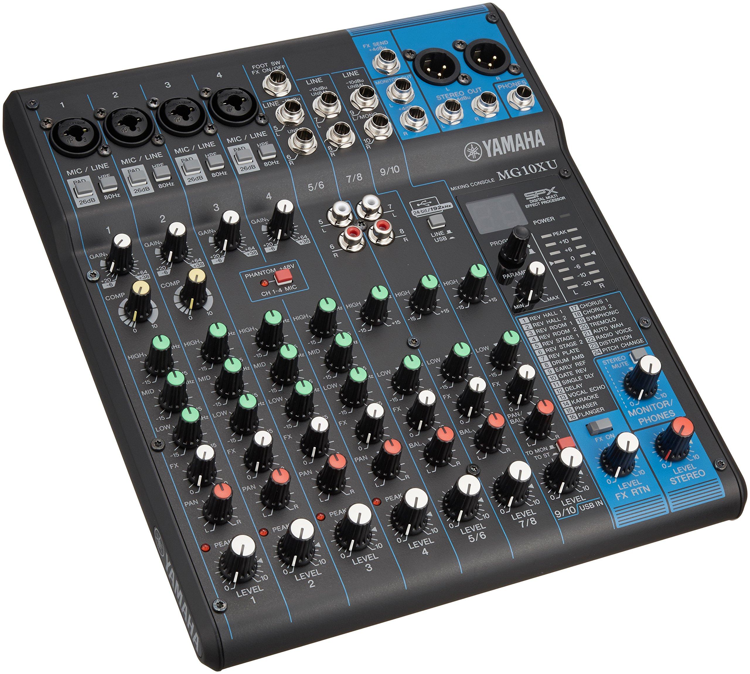 YAMAHA mixing console audio interface MG10XU Equipped with 24 types of digital effects Comes with music production application 10-channel high-quality
YAMAHA mixing console audio interface MG10XU Equipped with 24 types of digital effects Comes with music production application 10-channel high-quality