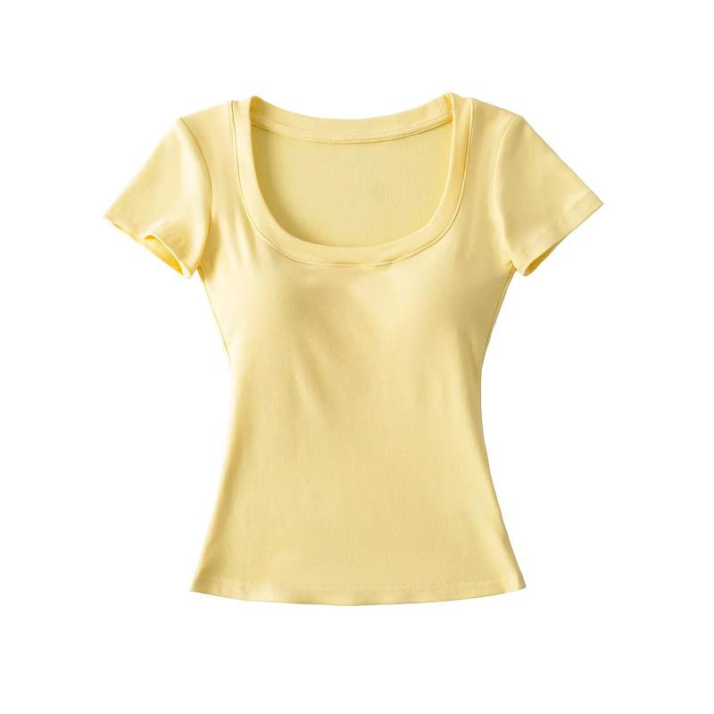 Sunshine Summer Collar Shoulder Short-sleeved Shirt Women, Slim and Thin, with Chest Pad Short Top L
Sunshine Summer Collar Shoulder Short-sleeved Shirt Women, Slim and Thin, with Chest Pad Short Top L