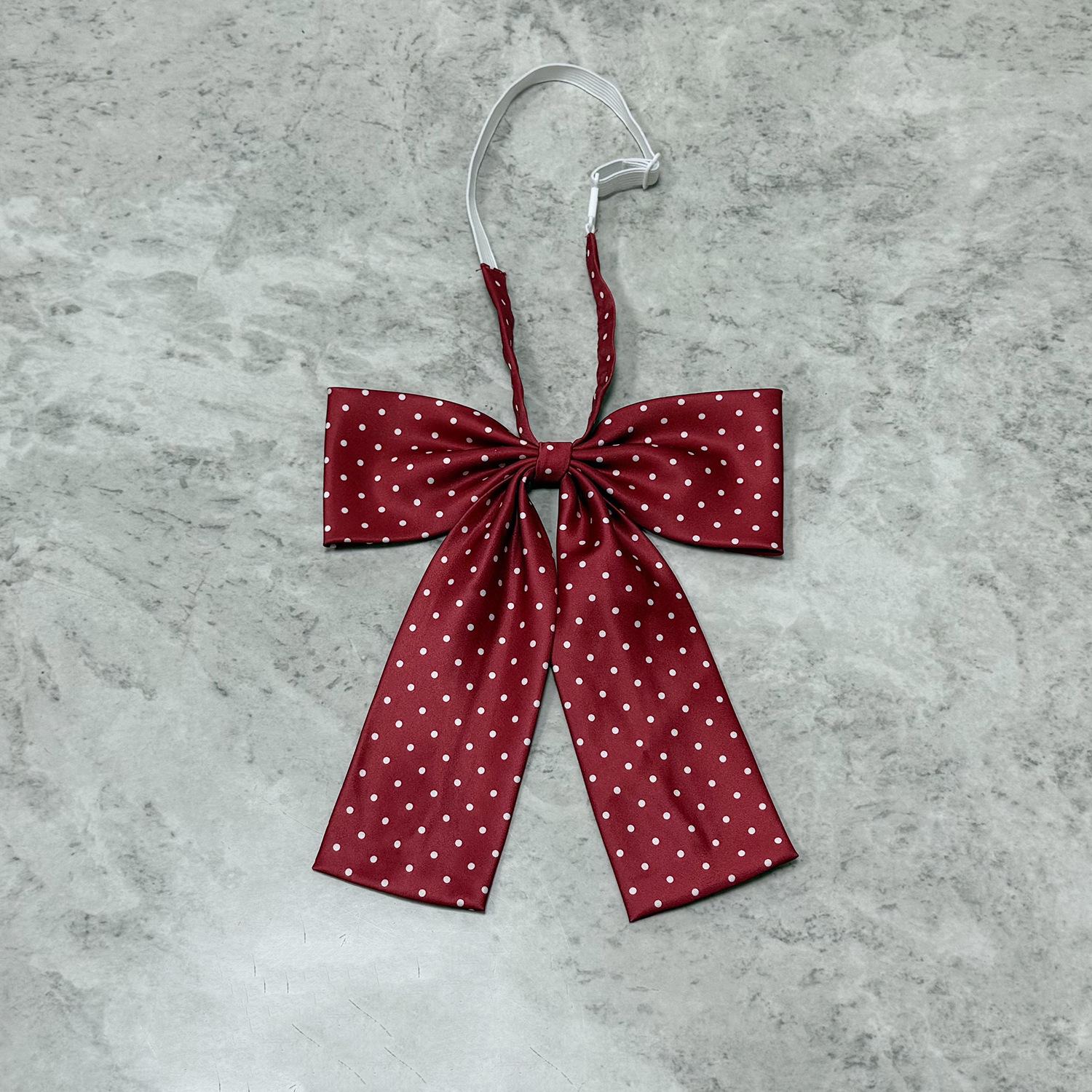 Original Large Polka Dot Bow Tie for Student Uniforms вино красного
Original Large Polka Dot Bow Tie for Student Uniforms вино красного