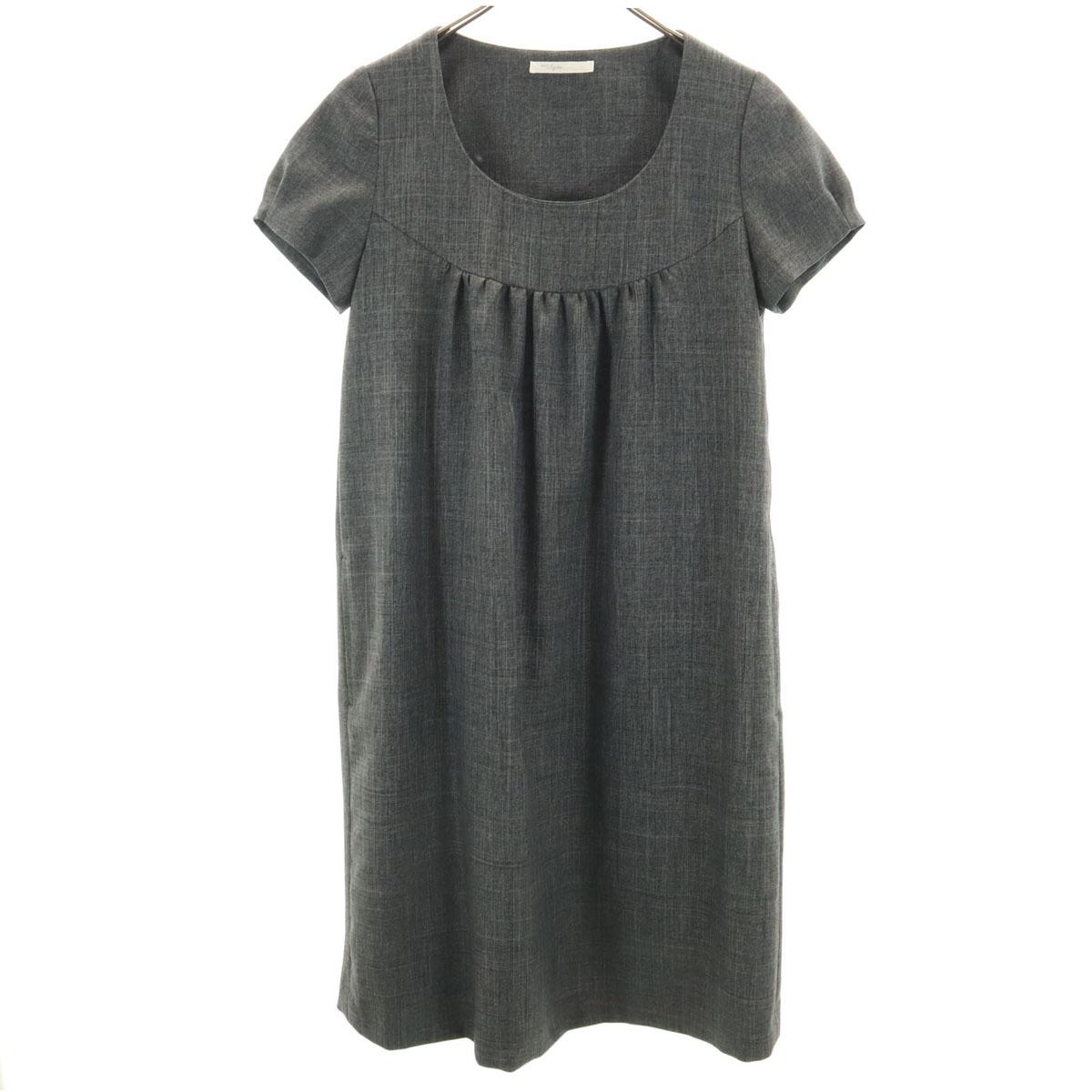 BEAMS LIGHTS Short sleeve Knee-length dress 38 gray Women Used
BEAMS LIGHTS Short sleeve Knee-length dress 38 gray Women Used