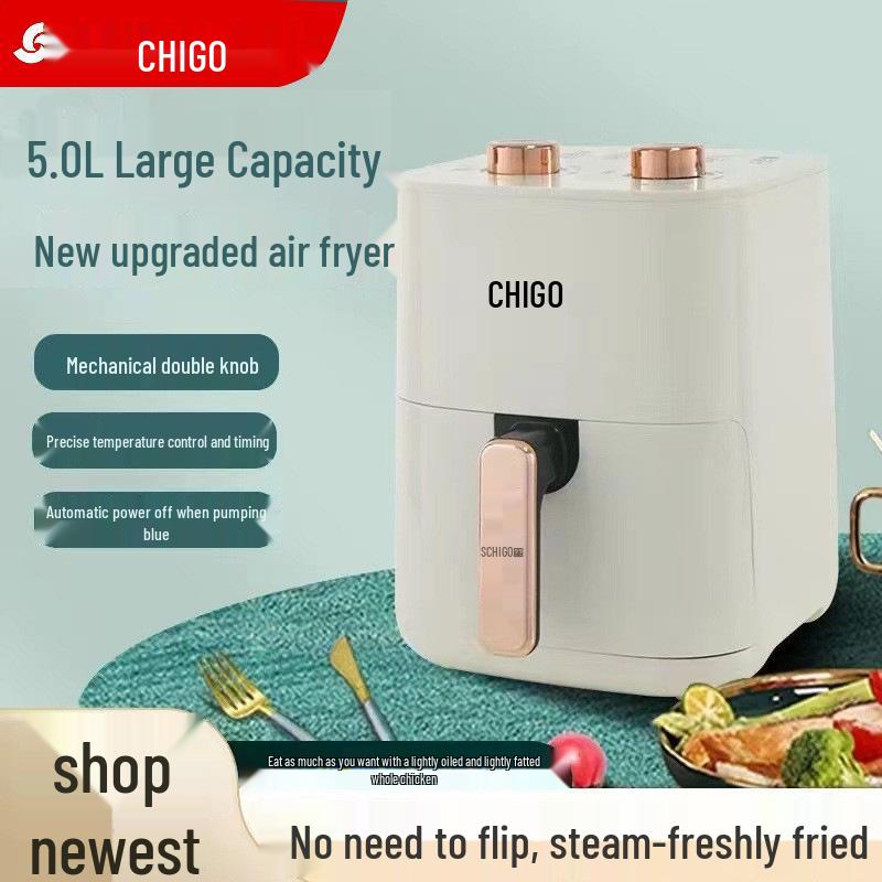 Chigo Large Capacity Smart Air Fryer Oven 5L Grand Green Double Knob Mechanical
Chigo Large Capacity Smart Air Fryer Oven 5L Grand Green Double Knob Mechanical
