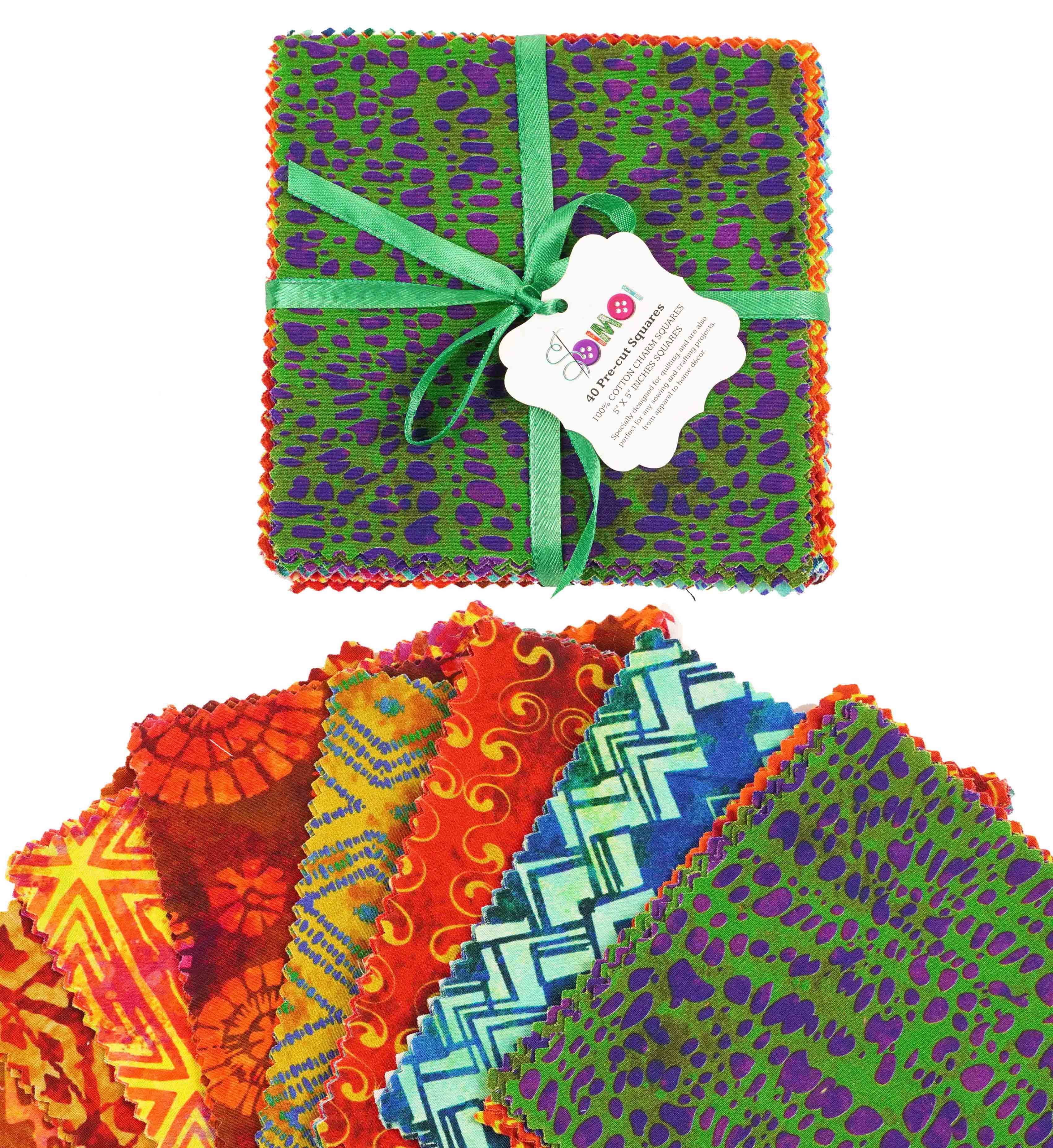 Soimoi Batik Print Precut 5-inch Cotton Fabric Quilting Squares Charm Pack DIY Patchwork Sewing 5x5 зелёный
Soimoi Batik Print Precut 5-inch Cotton Fabric Quilting Squares Charm Pack DIY Patchwork Sewing 5x5 зелёный