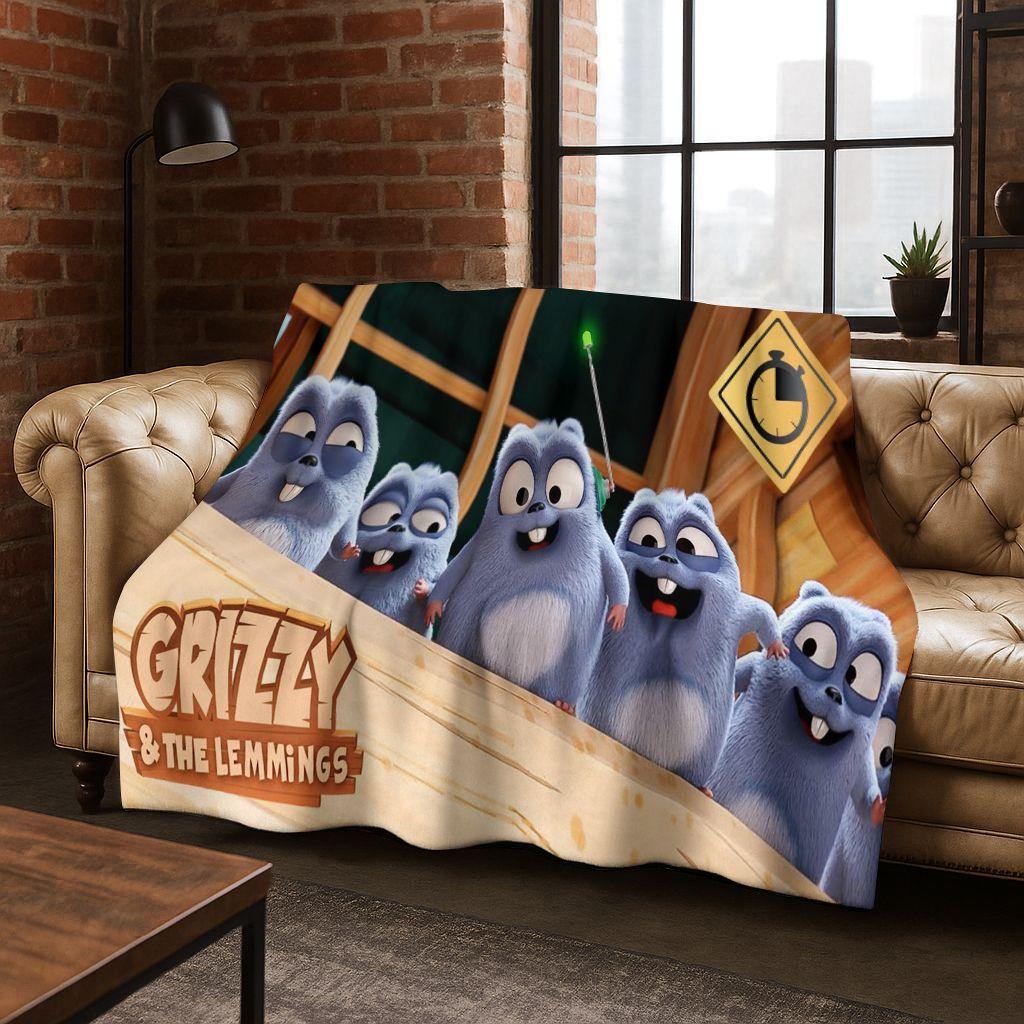 Funny Grizzy and The Lemmings Cartoon Flannel Blanket Soft Warm Throw Blanket for Bed Bedroom Room Living Room Travel Picnic Kid 75x90cm
Funny Grizzy and The Lemmings Cartoon Flannel Blanket Soft Warm Throw Blanket for Bed Bedroom Room Living Room Travel Picnic Kid 75x90cm