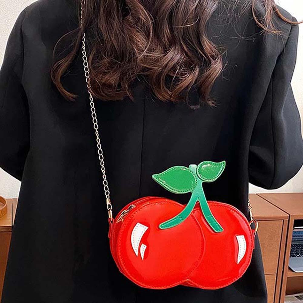 Kawaii Red Fruit Crossbody Bag Waterproof PU Shoulder Pouch Sweet Chain Cherry Shape Bag Vacation червоний
Kawaii Red Fruit Crossbody Bag Waterproof PU Shoulder Pouch Sweet Chain Cherry Shape Bag Vacation червоний