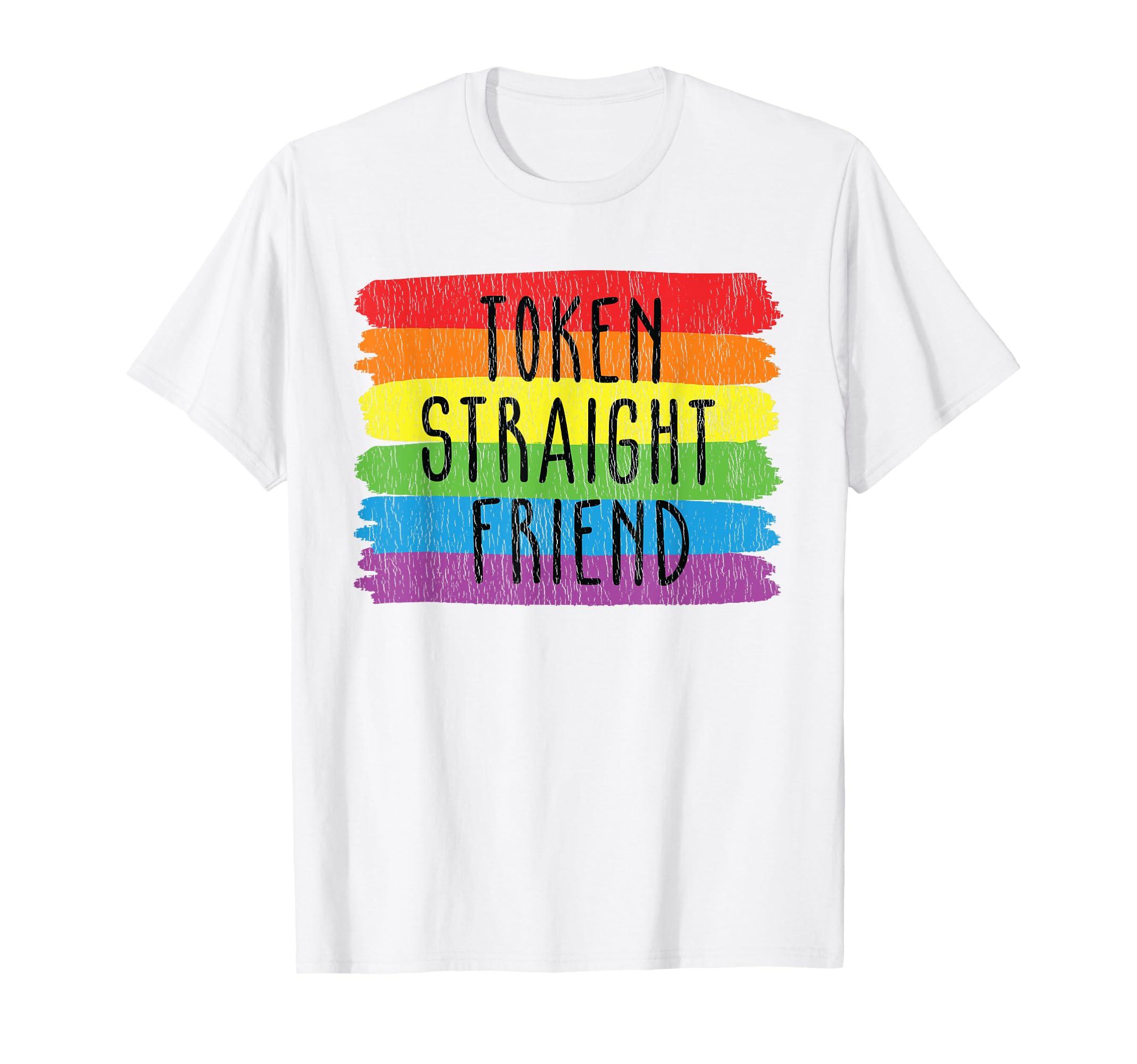 Token Straight Friend Rainbow Flag Color LGBTQ Friends Group T-Shirt чорний
Token Straight Friend Rainbow Flag Color LGBTQ Friends Group T-Shirt чорний