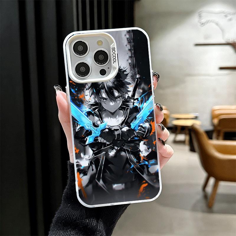 Sword Art Online Kirito Shockproof Phone Case for iPhone 17 Air 16 16E 15 Pro Max 14 Plus 13 Mini 12 Back Cover Anti Fall Fundas iPhone 15 Plus
Sword Art Online Kirito Shockproof Phone Case for iPhone 17 Air 16 16E 15 Pro Max 14 Plus 13 Mini 12 Back Cover Anti Fall Fundas iPhone 15 Plus