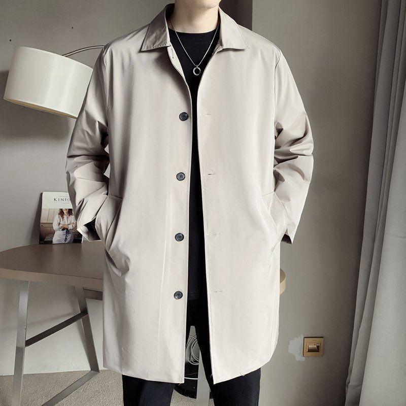 Чоловіча бежева вітровка середньої довжини: Весна/осінь, великий розмір, бізнес-кежуал, універсальний лацкан, вільний крій для людей середнього та літнього віку. 5XL
Чоловіча бежева вітровка середньої довжини: Весна/осінь, великий розмір, бізнес-кежуал, універсальний лацкан, вільний крій для людей середнього та літнього віку. 5XL