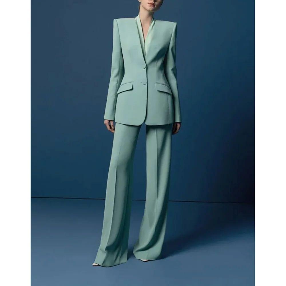 Green Single Breasted V Neck Women Set New Female Two Pieces (Blazer+Trousers) Formal Evening Party Suits Daily Office Lady Set 5XL темного кольору морської хвилі
Green Single Breasted V Neck Women Set New Female Two Pieces (Blazer+Trousers) Formal Evening Party Suits Daily Office Lady Set 5XL темного кольору морської хвилі