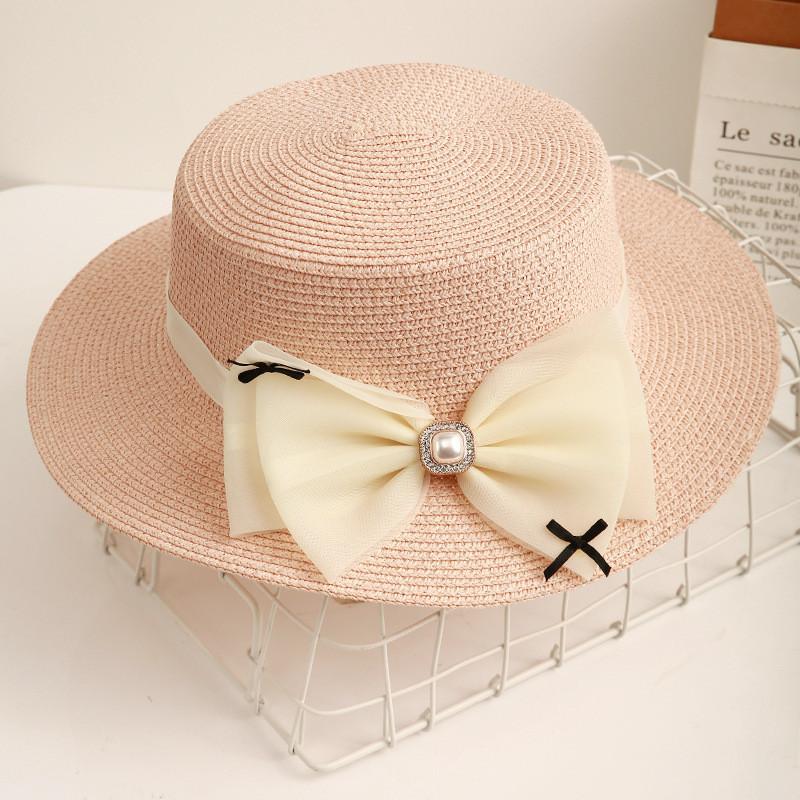 Trendy Flat Top Pearl Bow Butterfly Sun Hat Women s Chic Beach Vacation Hat рожевий
Trendy Flat Top Pearl Bow Butterfly Sun Hat Women s Chic Beach Vacation Hat рожевий