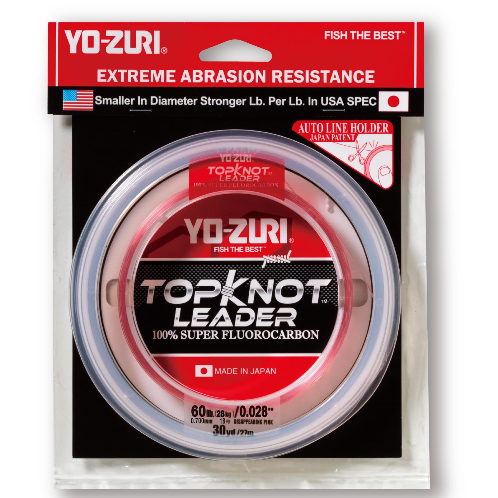 Fluorocarbon Line Top Knot Leader 30YDS 60Lbs Pink YO-ZURI Color розовый
Fluorocarbon Line Top Knot Leader 30YDS 60Lbs Pink YO-ZURI Color розовый