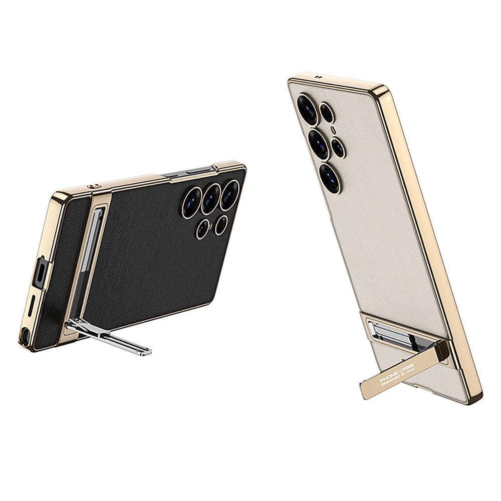 For Samsung Galaxy S25 Ultra Case Electroplating Kickstand PU Hard PC Phone Back Cover White
For Samsung Galaxy S25 Ultra Case Electroplating Kickstand PU Hard PC Phone Back Cover White