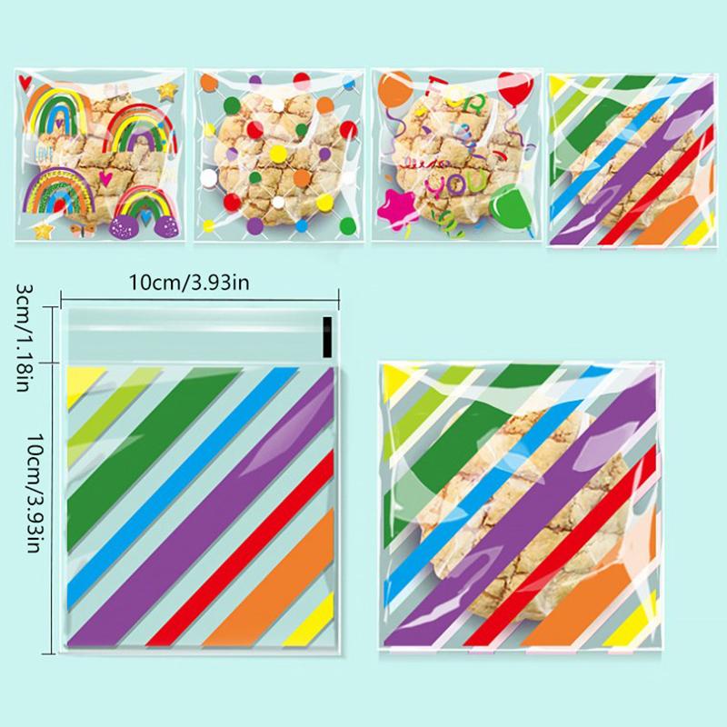 100 шт. Самоклеючі пакети для печива для пакування Райдужні целофанові пакети для солодощів для подарунків Упаковка Валентина Вечірка з нагоди дня народження L
100 шт. Самоклеючі пакети для печива для пакування Райдужні целофанові пакети для солодощів для подарунків Упаковка Валентина Вечірка з нагоди дня народження L