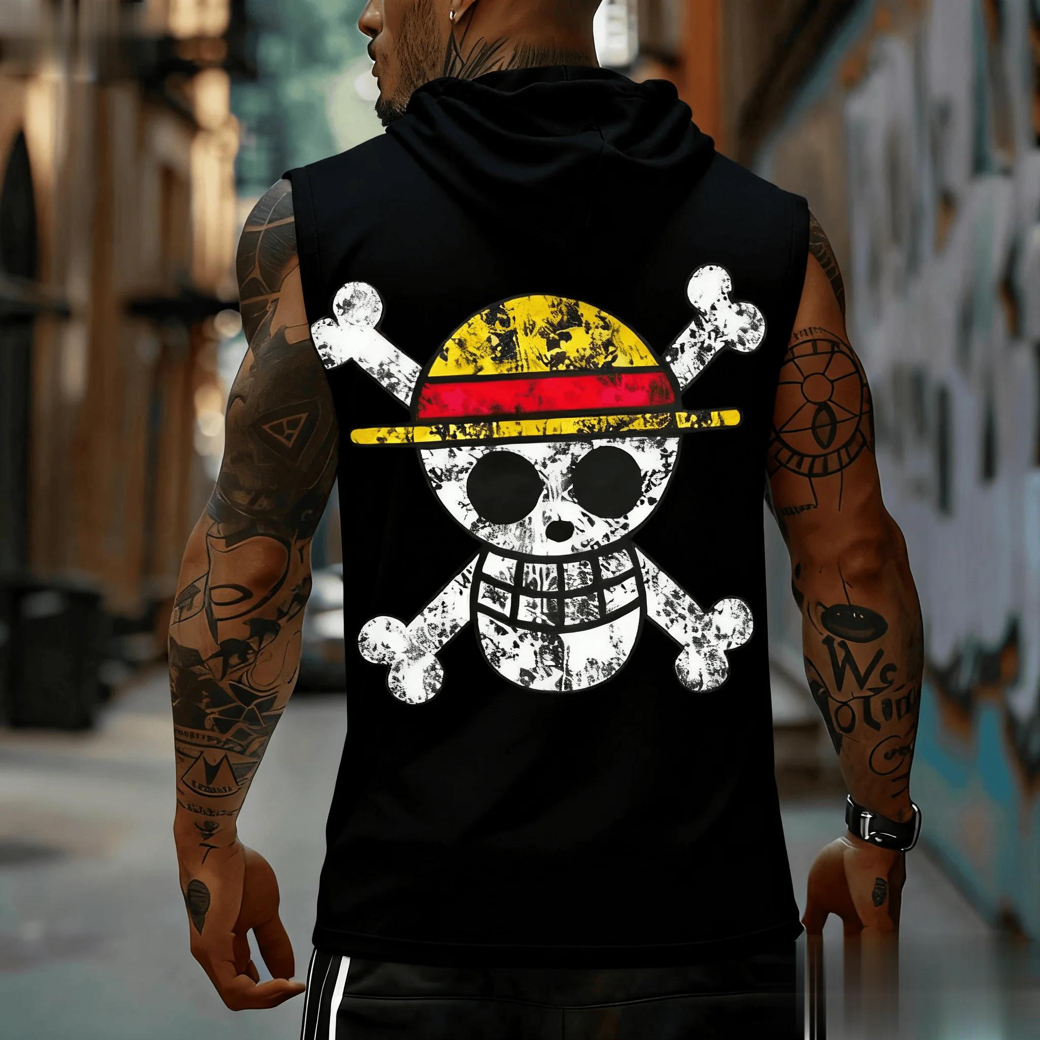 Europe And America Skull Dragon Printing Men s Solid Color Sports Sleeveless Vest Young Men s and Women s Fitness And Casual Tank Tops S
Europe And America Skull Dragon Printing Men s Solid Color Sports Sleeveless Vest Young Men s and Women s Fitness And Casual Tank Tops S