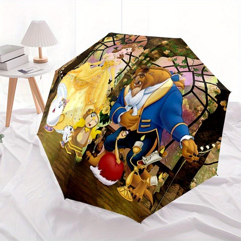 1pc Beauty and the Beast Auto Open Close Umbrella, Portable 3-Fold Design with 8-Bone Iron Frame, Outdoor Umbrella for Fans, Travelers, Dail
1pc Beauty and the Beast Auto Open Close Umbrella, Portable 3-Fold Design with 8-Bone Iron Frame, Outdoor Umbrella for Fans, Travelers, Dail