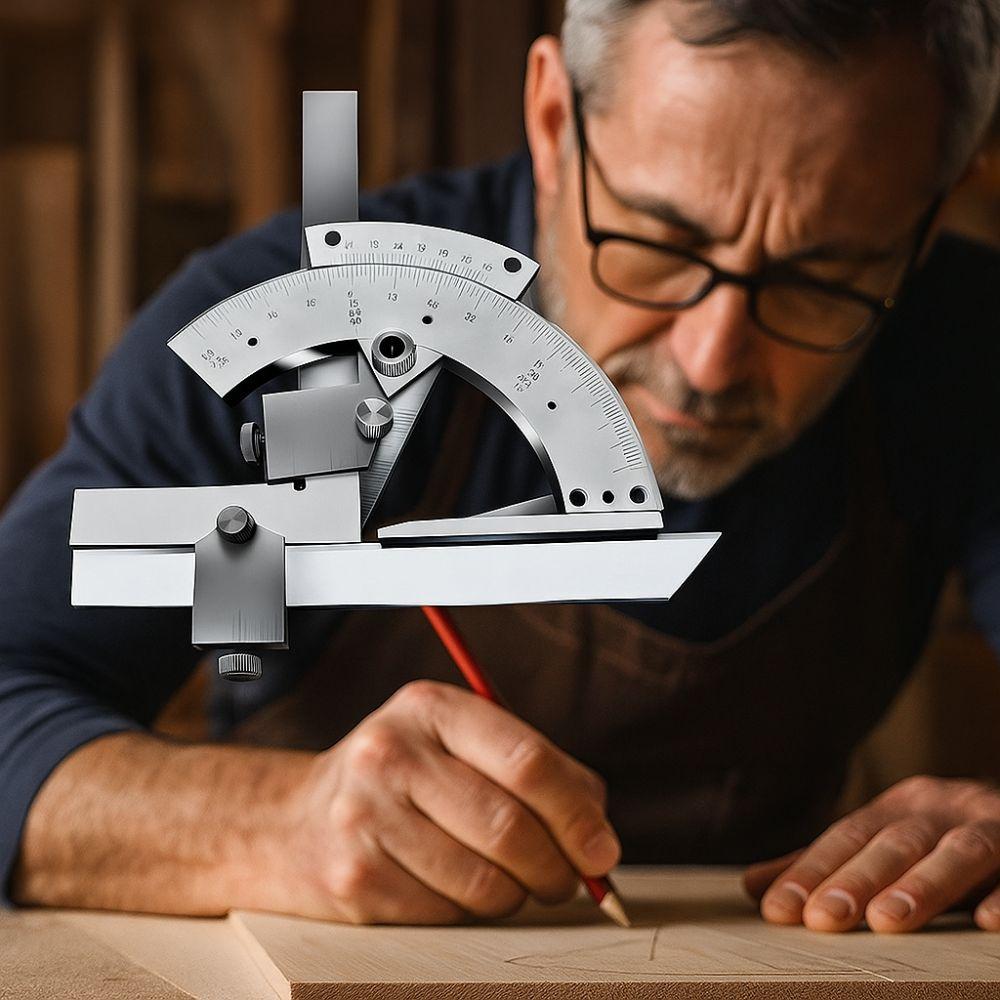 High Precision Universal Angle Meter Precision Angle Measuring Ruler Technical Drawing
High Precision Universal Angle Meter Precision Angle Measuring Ruler Technical Drawing