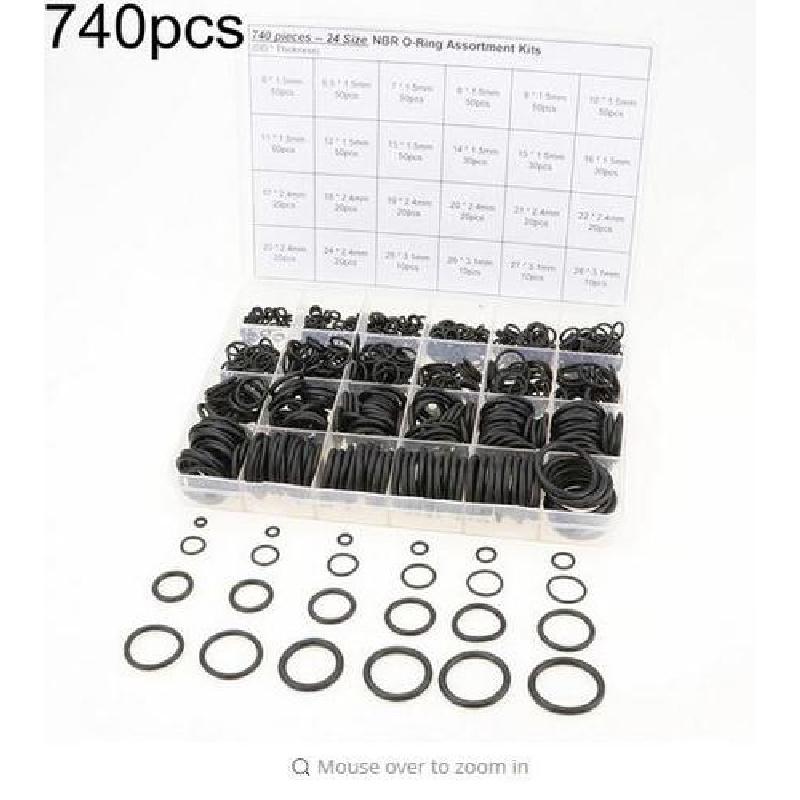 740 Pcs Boxed Thickness 1.5/2.4/3.1Mm Car Air Conditioning O-Ring Seal Gasket
740 Pcs Boxed Thickness 1.5/2.4/3.1Mm Car Air Conditioning O-Ring Seal Gasket