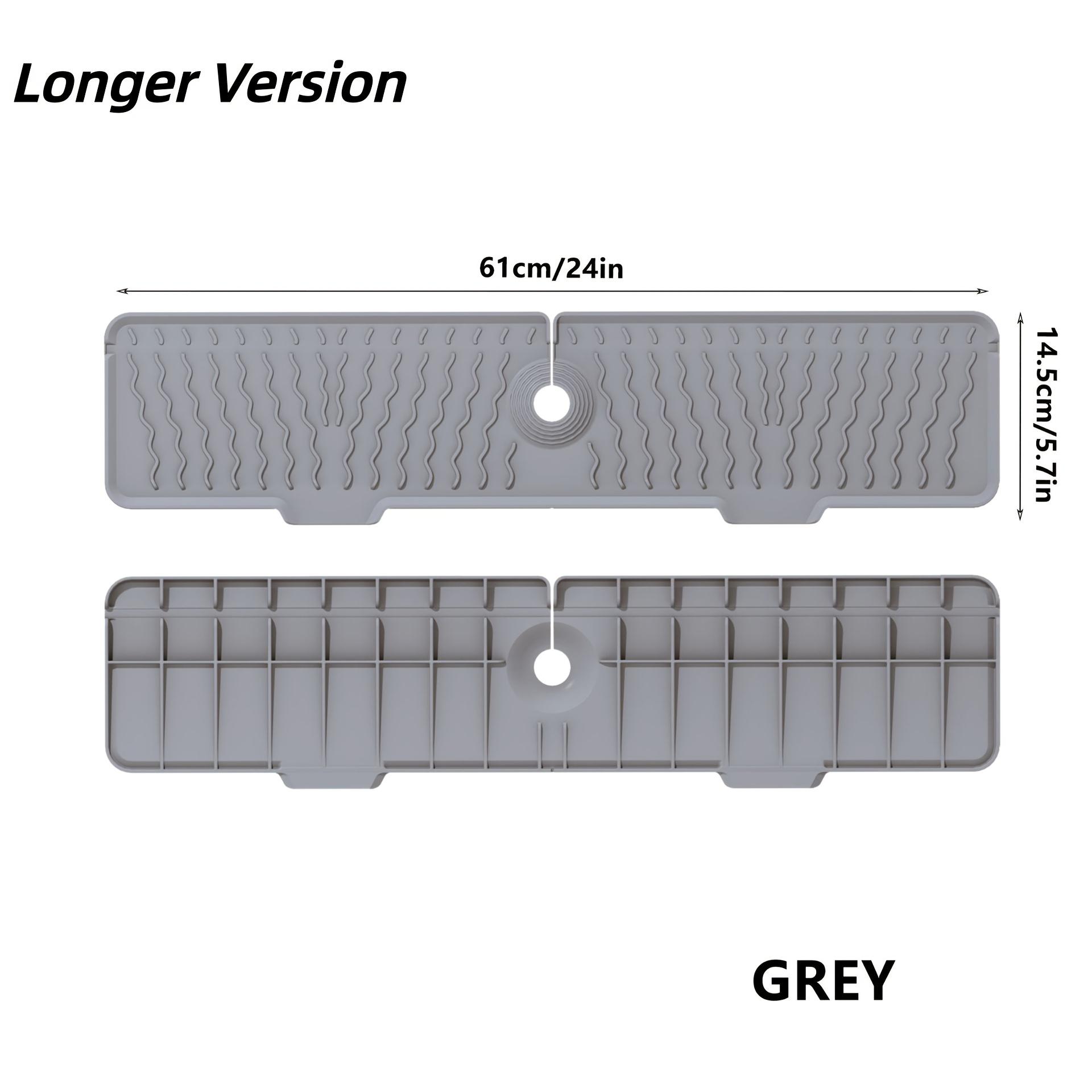 Kitchen Faucet Silicone Splash Mat Sink Drainage Mat Sink Collection Mat Drainage Drying Mat Bathroom Countertop Protector Home L сірий
Kitchen Faucet Silicone Splash Mat Sink Drainage Mat Sink Collection Mat Drainage Drying Mat Bathroom Countertop Protector Home L сірий