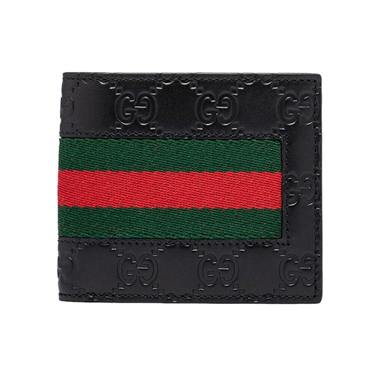 Gucci GG Embossed Black Leather Bifold Wallet With Web Stripe For Unisex Daily Use Box(Basic Set+Box)
Gucci GG Embossed Black Leather Bifold Wallet With Web Stripe For Unisex Daily Use Box(Basic Set+Box)