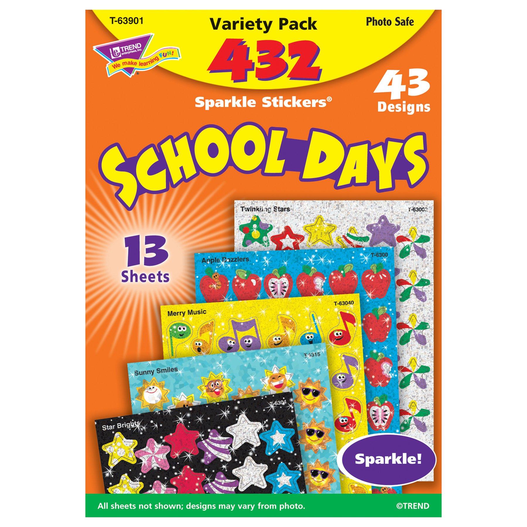 Набор наклеек Trend Sparkle Variety Pack School Days 432 штуки Набор наклеек Trend Reward Sparkle Exciting Variety T-63901
Набор наклеек Trend Sparkle Variety Pack School Days 432 штуки Набор наклеек Trend Reward Sparkle Exciting Variety T-63901