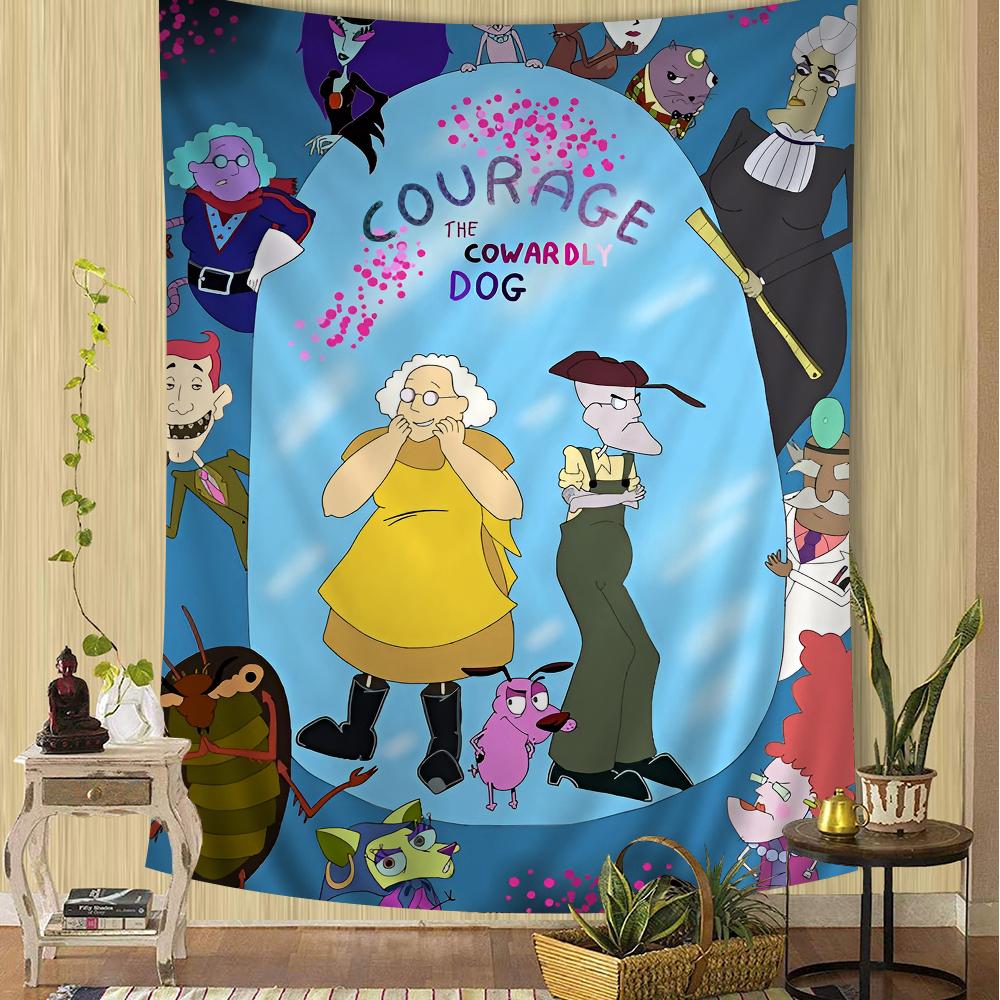 Courage The C-Cowardly D-Dog Colorful Tapestry Wall Hanging Cheap Hippie Bohemian Wall Tapestries Mandala Wall Hanging Sheets 50x70cm
Courage The C-Cowardly D-Dog Colorful Tapestry Wall Hanging Cheap Hippie Bohemian Wall Tapestries Mandala Wall Hanging Sheets 50x70cm