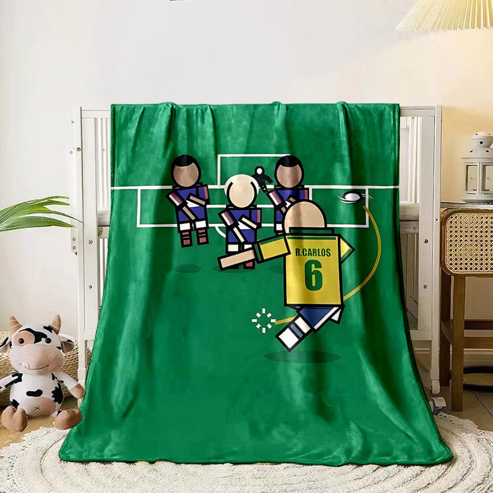 A soccer player takes a curved free kick past a defensive wall. for all seasons blanket lunch break throw gift 80cm x 120cm
A soccer player takes a curved free kick past a defensive wall. for all seasons blanket lunch break throw gift 80cm x 120cm