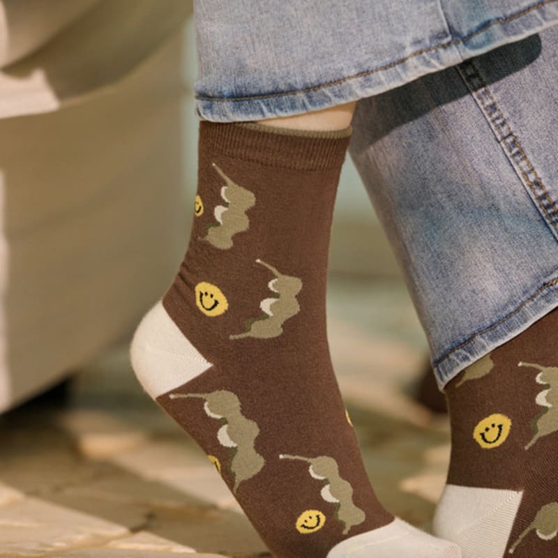 Abiruz Women s Smile Pea Pattern Socks HM-76-WBT 220-250mm
Abiruz Women s Smile Pea Pattern Socks HM-76-WBT 220-250mm