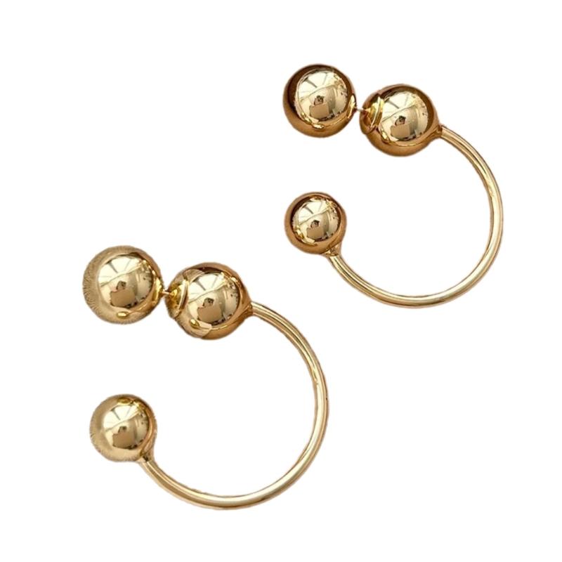 Versatile Gold Plated Round Bead Drop Earrings Silver Posts For Sensitive Ears Multipurpose Design
Versatile Gold Plated Round Bead Drop Earrings Silver Posts For Sensitive Ears Multipurpose Design