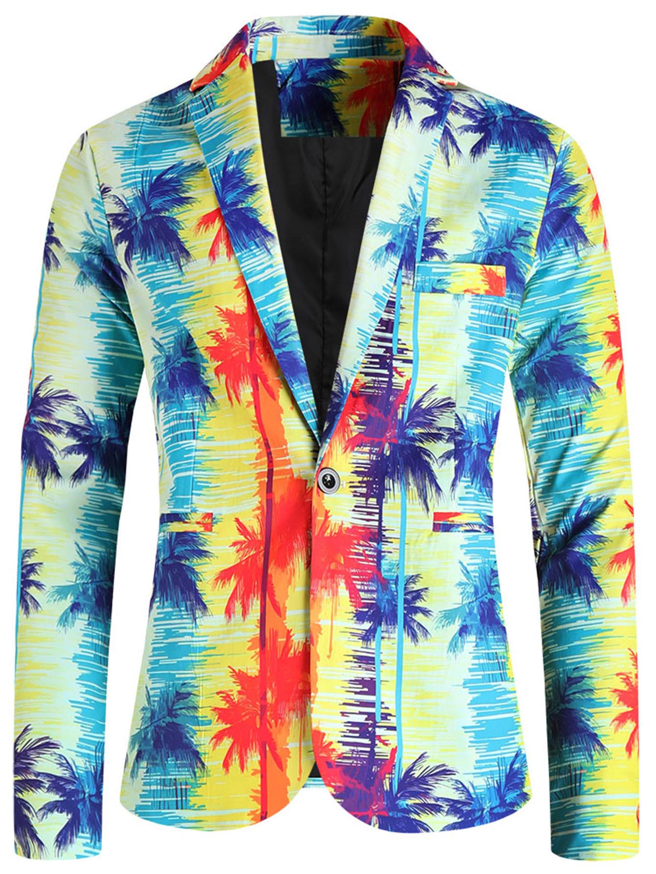 2024 Чоловічий повсякденний піджак на ґудзиках європейського розміру з принтом, великий розмір L
2024 Чоловічий повсякденний піджак на ґудзиках європейського розміру з принтом, великий розмір L