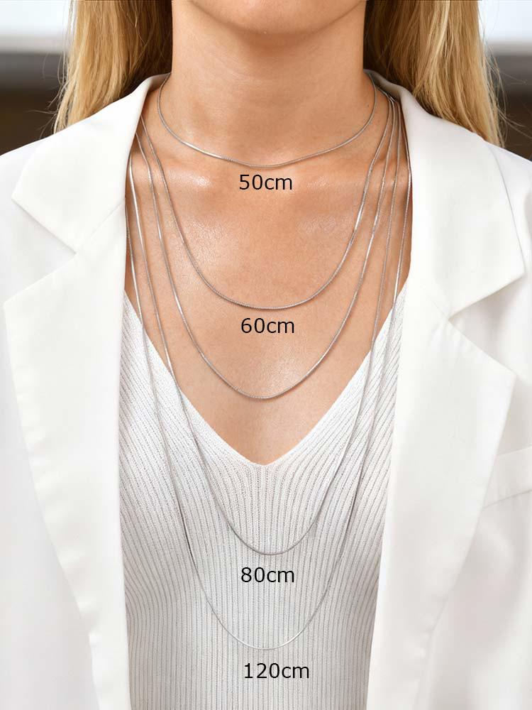 Snake Chain Necklace for Women, 316L Stainless Steel Long Necklace, Stackable Layered Choker, Trendy New Jewelry 19.7-47.2 inch 50cm
Snake Chain Necklace for Women, 316L Stainless Steel Long Necklace, Stackable Layered Choker, Trendy New Jewelry 19.7-47.2 inch 50cm