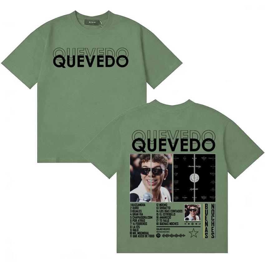 Rapper QUEVEDO Buenas Noches Pop Loose Tshirt Unisexs Women Punk Clothing Casual Oversized Tshirts Aesthetic Short Sleeve T Shirt 4XL
Rapper QUEVEDO Buenas Noches Pop Loose Tshirt Unisexs Women Punk Clothing Casual Oversized Tshirts Aesthetic Short Sleeve T Shirt 4XL