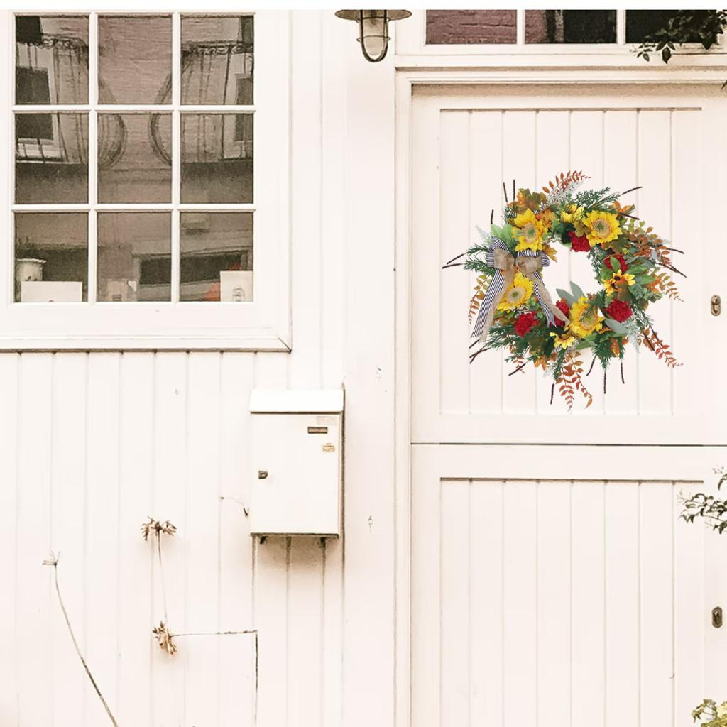 55cm Artificial Wreath Leaves Garland Fall Christmas Holidays Home Party Decoration
55cm Artificial Wreath Leaves Garland Fall Christmas Holidays Home Party Decoration