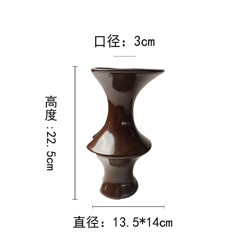 Ceramic Vase Red Bamboo Knot Geometric Splicing Ceramic Handicraft Floral Arrangement Accessories Terrarium Home Decoration
Ceramic Vase Red Bamboo Knot Geometric Splicing Ceramic Handicraft Floral Arrangement Accessories Terrarium Home Decoration