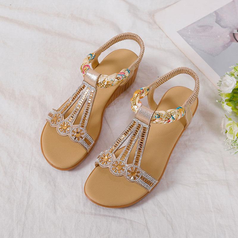 Plus Size Shoes for Women 36-43 Summer Fashion Elastic Band Platform Wedges Comfortable Sandals Beach Footwear Women Sandals 36 золотой
Plus Size Shoes for Women 36-43 Summer Fashion Elastic Band Platform Wedges Comfortable Sandals Beach Footwear Women Sandals 36 золотой