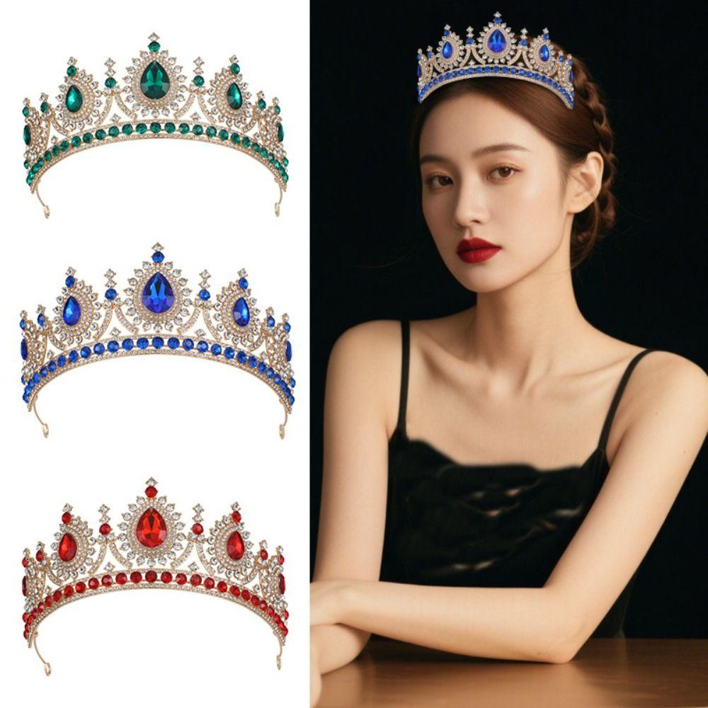 Luxury Baroque Pageant Crown Multicolor Queen Princess Tiara Wedding Crown Party Supplies Style1
Luxury Baroque Pageant Crown Multicolor Queen Princess Tiara Wedding Crown Party Supplies Style1