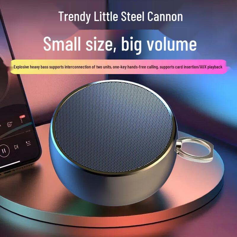 Bluetooth Speaker BS02: Long Battery Life, High Volume, Superior Sound Quality, Portable, Card Slot, Stylish Design for Outdoor and Home Use.
Bluetooth Speaker BS02: Long Battery Life, High Volume, Superior Sound Quality, Portable, Card Slot, Stylish Design for Outdoor and Home Use.