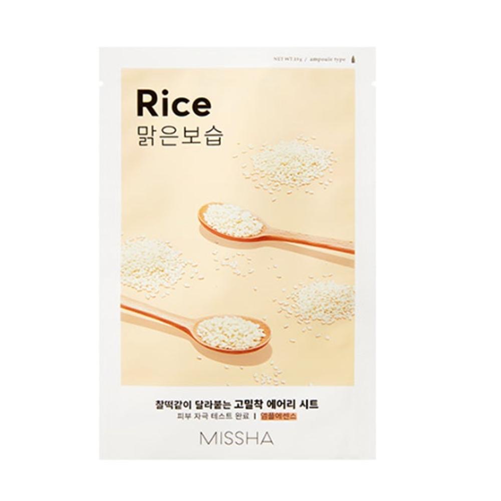 MISSHA Airy Fit Sheet Mask (Rice) - Ampoule Type (10 Sheets) Rice - Ampoule Type (10 Sheets)
MISSHA Airy Fit Sheet Mask (Rice) - Ampoule Type (10 Sheets) Rice - Ampoule Type (10 Sheets)