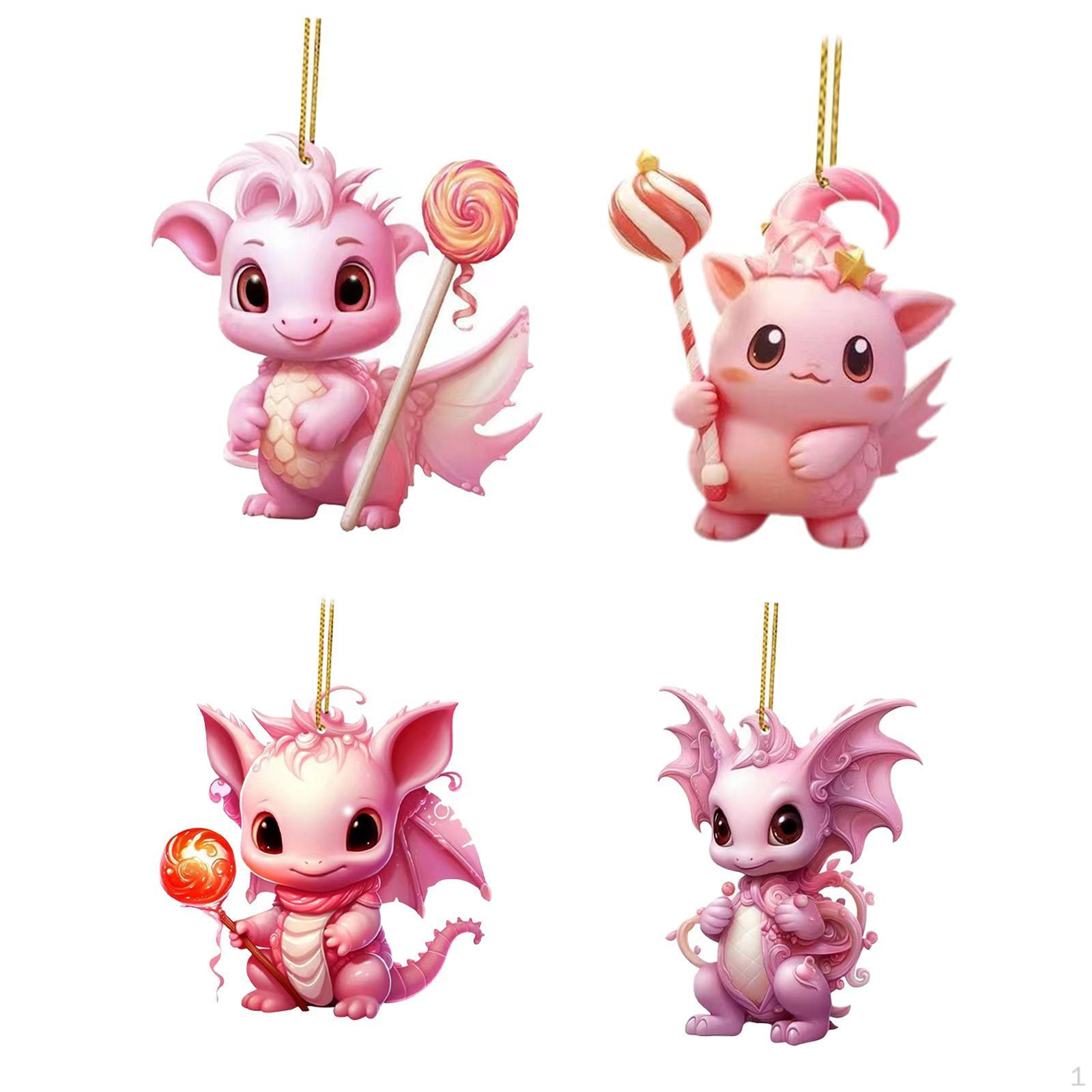 4 Pieces Christmas Tree Pink Dragon Baubles Pendants 3.1inch Tall Multipurpose Xmas Decoration for
4 Pieces Christmas Tree Pink Dragon Baubles Pendants 3.1inch Tall Multipurpose Xmas Decoration for