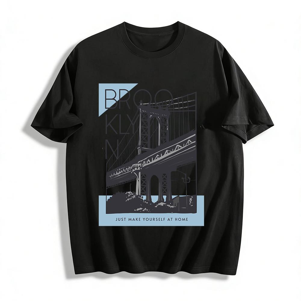Brooklyn Bridge Print Casual T-Shirt Unisex Versatile Top Pure cotton T-shirt 6XL
Brooklyn Bridge Print Casual T-Shirt Unisex Versatile Top Pure cotton T-shirt 6XL