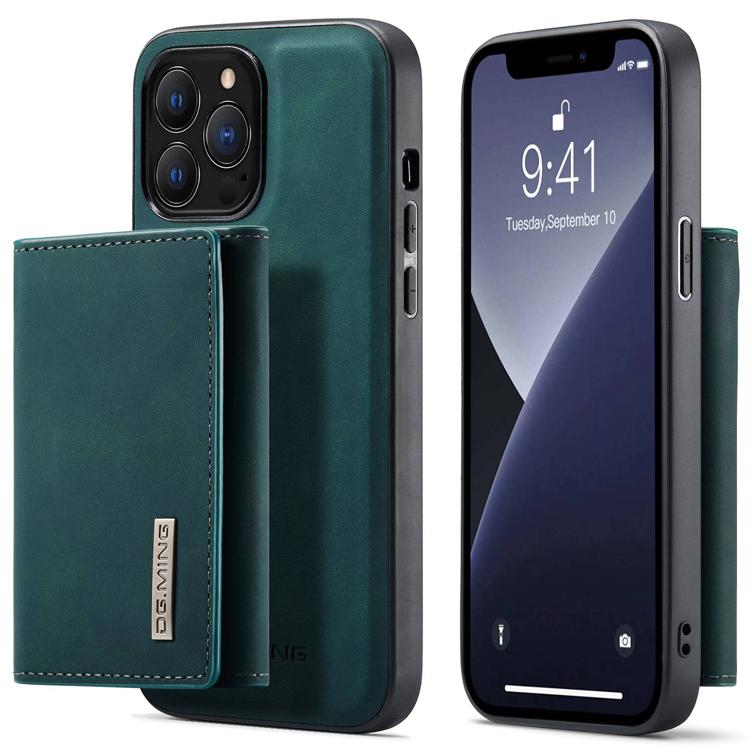 DG.MING M1 Series For iPhone 15 Pro Max Kickstand Case PC+TPU+PU Magnetic Wallet Phone Cover Green
DG.MING M1 Series For iPhone 15 Pro Max Kickstand Case PC+TPU+PU Magnetic Wallet Phone Cover Green