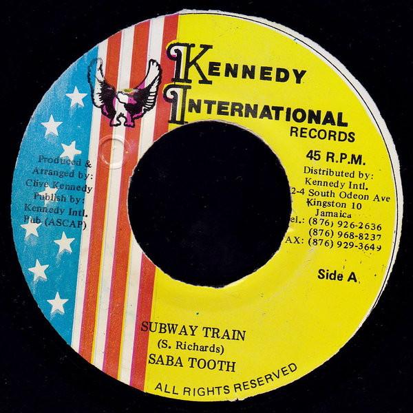 7inch Record SABA TOOTH - Subway Train NONE Kennedy Interna 1999 Jamaica Reggae, Ska & Dub Used
7inch Record SABA TOOTH - Subway Train NONE Kennedy Interna 1999 Jamaica Reggae, Ska & Dub Used
